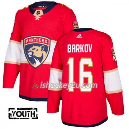 Børn NHL Florida Panthers Trøje Aleksander Barkov 16 Adidas 2017-2018 Rød Authentic